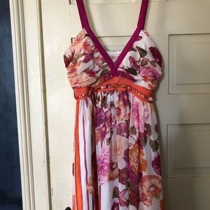Alberta Ferretti chiffon maxi dress. EUC.